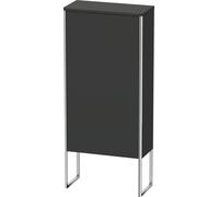 Armarios de media altura Duravit XSquare, 1 tope de puerta a la derecha, 2 estantes de cristal, 500x1136x236mm, XS1304R8080, Color: Decoración grafito supermate