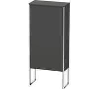 Armarios de media altura Duravit XSquare, 1 tope de puerta a la derecha, 2 estantes de cristal, 500x1136x236mm, XS1304R4949, Color: Grafito Mate Decoración