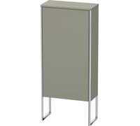 Armarios de media altura Duravit XSquare, 1 tope de puerta a la izquierda, 2 estantes de cristal, 500x1136x236mm, XS1304L9292, Color: Gris piedra Seda Barniz mate