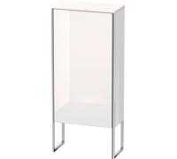 Armarios de media altura Duravit XSquare, 1 tope de puerta a la izquierda, 2 estantes de cristal, 500x1136x236mm, XS1304L9898, Color: Seda azul noche lacado mate