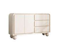 Armarios despensa Mueble de almacenamiento con puertas y cajones, mueble auxiliar de madera maciza, aparador independiente for pasillo, sala de estar, color blanco Gabinete de almacenamiento en el pis
