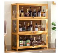 Armarios para Licores y Whisky para El Hogar, Vitrina, Armario De Cocina De 2/3/4/5 Niveles, Mueble Bar con Almacenamiento, para Botellas De Vino, Licores, Muebles De Cocina y Comedor Rústicos