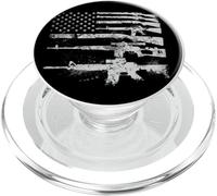 Armas de Bandera de Estados Unidos 2A Segunda Enmienda Armas Rifles PopSockets PopGrip para MagSafe