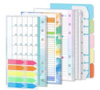 Armastuse Paquetes de Papel de Notas Recargables,A6 Notebook Refills Set, 1 juego archivador de 6 anillas papel lineainternostituto del,separadores para archivadores, para cuadernos Pintura DIY