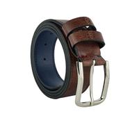 Armata di mare Cinturón de Hombre, Exterior de PU y Forro de Piel, 4 cm de Ancho, Ajustable con Caja
