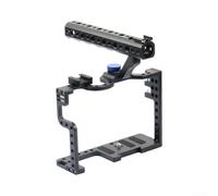 Armazón de cámara para Panasonic GH5 GH5S con mango superior - Aparejo de vídeo de aleación de aluminio, protección de marco completo, montaje en zapata fría, accesorios de filmación, color negro, 20