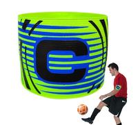 Armband del capitán de fútbol - Banda de liderazgo de fútbol elástico, correa de de capitán flexible | Titular del emblema del equipo que no es deslizante, identificador de posición del torne