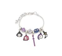 Armband der Hexenjägergilde - Con Rumi, Mira & Zoey, Colgantes de Espada y Gato de Esmalte - Pulsera de Fantasía Gótica con Cadena de Serpiente de Aleación