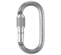 ARMBURY O Steel SG - Mosquetón ovalado de acero con bloqueo de rosca, 30 kN | Acero galvanizado ovalado para poleas, ascensores y descensores, con puerta de bloqueo de rosca, apertura de 17 mm y eje