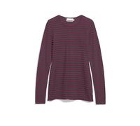 ARMEDANGELS Camiseta de manga larga EINAARA rojo oscuro | L