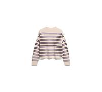 ARMEDANGELS Jersey de punto para mujer, 100% algodón orgánico Merinaa, corte holgado, Oatmilk-Velvet Red-Soft Blue, XXL