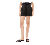 Armedangels- Pantalones Cortos de Lino con Cordón- Shorts- Mujer- Negro- S- Pantalones Cortos de Lino con Cordón