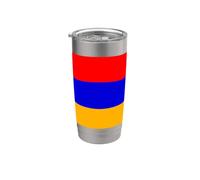 Armenia Flag Colors Armenian Gift for Armenians Vaso térmico de acero inoxidable de doble pared