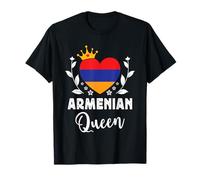 Armenian Queen Armenia Flag Proud Armenian Woman Camiseta