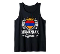 Armenian Queen Armenia Flag Proud Armenian Woman Camiseta sin Mangas