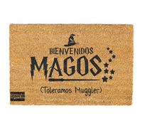 Armiprint Felpudo “Bienvenidos Magos, Toleramos Muggles” 70×40 · Hecho en España · Coco Natural Antideslizante · Felpudo Friki y Divertido para Amantes de la Magia