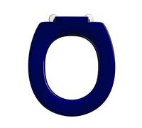 Armitage Shanks Contour 21 Anillo del asiento del inodoro, forma redondeada, Duradero, incluye juego de bisagras para una fácil instalación, urea robusta - Azul (375x435x40 mm)