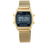 Armitron Reloj Deportivo Retro Digital con cronógrafo de Malla, 40/8485, Dorado, Cronógrafo, Digital
