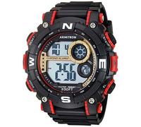 Armitron Sport 40/8284 Reloj Deportivo Digital con cronógrafo y Correa de Resina, para Hombre, Negro/Rojo