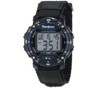 Armitron Sport 40/8291 Reloj Deportivo Digital con cronógrafo y Correa de Nailon, para Hombre, Negro/Azul Marino