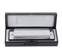 Armnica de 10 Agujeros, Armnica de Blues Profesional, Accesorios de Arpa Bb para Principiantes, Regalos de Prctica, Accesorios de Viento de Madera (Negro