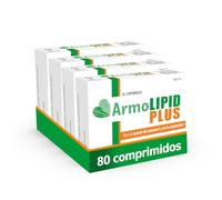 ArmoLIPID PLUS - Complemento Alimenticio Para el Control del Colesterol y de los Triglicéridos, Con Levadura Roja de Arroz, Berberina, Coenzima Q10, Astaxantina y Ácido Fólico, 80 Comprimidos