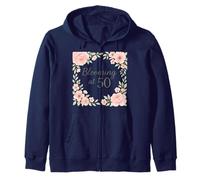 Armonía Floral Cincuenta Cumpleaños Arte Sudadera con Capucha