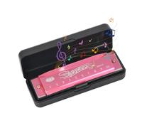 Armónica, 10 Agujeros Armonica Diatonica En Do, Harmonica Diatonica C, Armónica Blues Harp, Blues Harmonica For Dummies, Con Estuche, Para Principiantes, Adultos, Niños, Profesionales (Rosa)