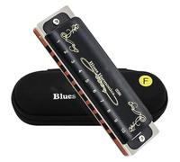 Armónica Armónica Diatónica De Rendimiento Profesional De 10 Agujeros Y 20 Tonos Para Blues(Key of F)