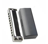 Armónica Cromática Armónica de 10 agujeros para armónica profesional instrumento con peine/trastes de cobre armónica de blues