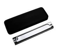 Armónica Cromática Armónica Profesional De Acero Inoxidable De Una Sola Nota 24 Agujeros Una Fila Un Solo Orificio Llave En C(F tune)