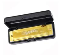 Armónica Cromática De Órgano Bucal De 10 Agujeros Y 20 Tonos Armónica Cromática De C Para Profesionales Y Estudiantes armónica (Color : Gold)