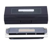 Armónica de 10 agujeros Blues E Key Harp, instrumento musical de viento profesional para principiantes, KS 10BH con resorte de tono de bronce fosforado, cuerpo de resina ABS y (Blanca)