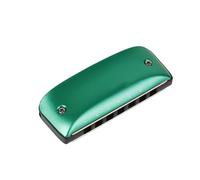 Armónica De 7 Agujeros Con Llave En D Y Notas Iguales Instrumento De Viento De Aleación De Aluminio Y Magnesio harmónica(Green f Key)