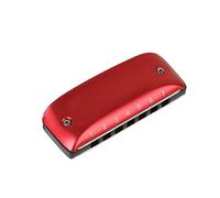 Armónica De 7 Agujeros Con Llave En D Y Notas Iguales Instrumento De Viento De Aleación De Aluminio Y Magnesio Armónica Para Principiantes Instrumento Profesiona(Red C Key)