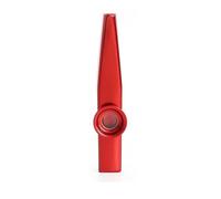 Armónica de boca Kazoo de metal para principiantes, instrumento de flauta de aluminio ligero, 12 cm de largo, dorado/plateado/rojo/negro/verde/morado/azul - Divertido juguete musical para amantes de