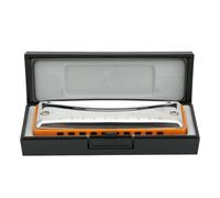 Armónica De Lujo De Blues, Armónica De Blues Clave De C, Armónica De órgano Bucal De Arpa De Blues, órgano Bucal De 10 Agujeros Con Estuche Para Principiantes(Naranja)