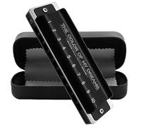 Armónica de órgano de boca, Blues, armónica clave de C arpa diatónica, armónica, 10 agujeros, 20 tonos, instrumento musical profesional avanzado para niños y adultos