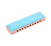 Armónica Diatónica, Blues Armónica 10 Hoyos de Blues Arp Bouts órgano Armónica Shell Instrumento Musical para Niños Adultos y Principiantes (BLUE)