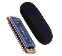 Armónica Diatónica De 10 Hoyos Y 20 Tonos Con Estuche Con Cremallera Para Principiantes Instrumento de Armónica (Color : C)