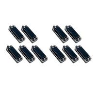 Armónica En C 10 Mini Collares Colgantes De Armónica De 4 Agujeros Y 8 Tonos Portátiles Para Principiantes(10PCS Black)