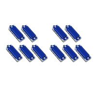 Armónica En C 10 Mini Collares Colgantes De Armónica De 4 Agujeros Y 8 Tonos Portátiles Para Principiantes(10PCS Blue)