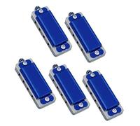 Armónica En C 10 Piezas De Collares De Armónica De 4 Agujeros Y 8 Notas Adecuados Para Principiantes Y Adultos(10PCS Blue)