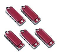 Armónica En C 10 Piezas De Mini Collares De Armónica De 4 Agujeros Y 8 Notas Adecuados Para Principiantes(10PCS Red)