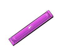 Armónica En C Armónica Diatónica Polifónica Profesional De 24 Agujeros En Clave C(R4 Purple)