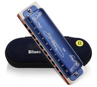 Armónica En C Armónica Para Adultos 10 Agujeros 20 Tonos Diatónica Blues Con Estuche(Ey of B)