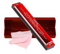 Armónica en Do Harmonica 24 hoyos Clave de C Órgano bucal Polifonía diatónica Harmónico Arpa con estuche para blues Folk Jazz Pop para adultos, niños, principiante, regalo