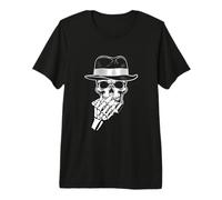 Armónica Esqueleto Blues músico Camiseta Premium