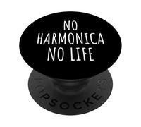 Armónica Hombres Mujeres Niños Música Blues Folk Instrumento Reproductor PopSockets PopGrip Adhesivo