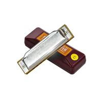 Armónica musical con tecla C de 10 agujeros, tonos claros Melódica Acordeón de fácil aprendizaje Aspecto elegante Kazoo Gran Armonio para juego informal